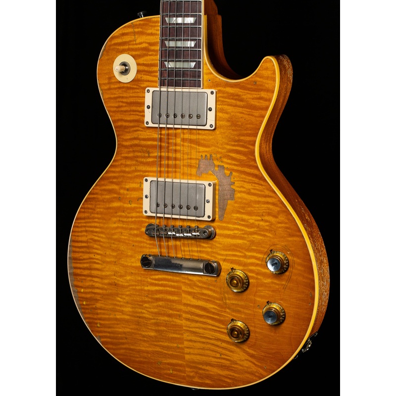 gibson-custom-shop-1959-les-paul-standard-kirk-hammett-greeny-murphy-lab-replica-aged-sunburst-163 Gibson Custom Shop 1959 Les Paul Standard Kirk Hammett "Greeny" Murphy Lab Replica Aged Sunburst (163)