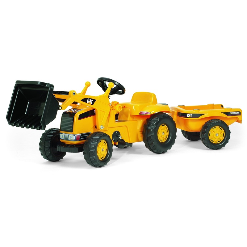 kettler-usa-rolly-cat-caterpillar-tractor-w-trailer-push-ride-on-toy-023288 Kettler USA Rolly CAT Caterpillar Tractor w/ Trailer Push Ride-On Toy, 023288