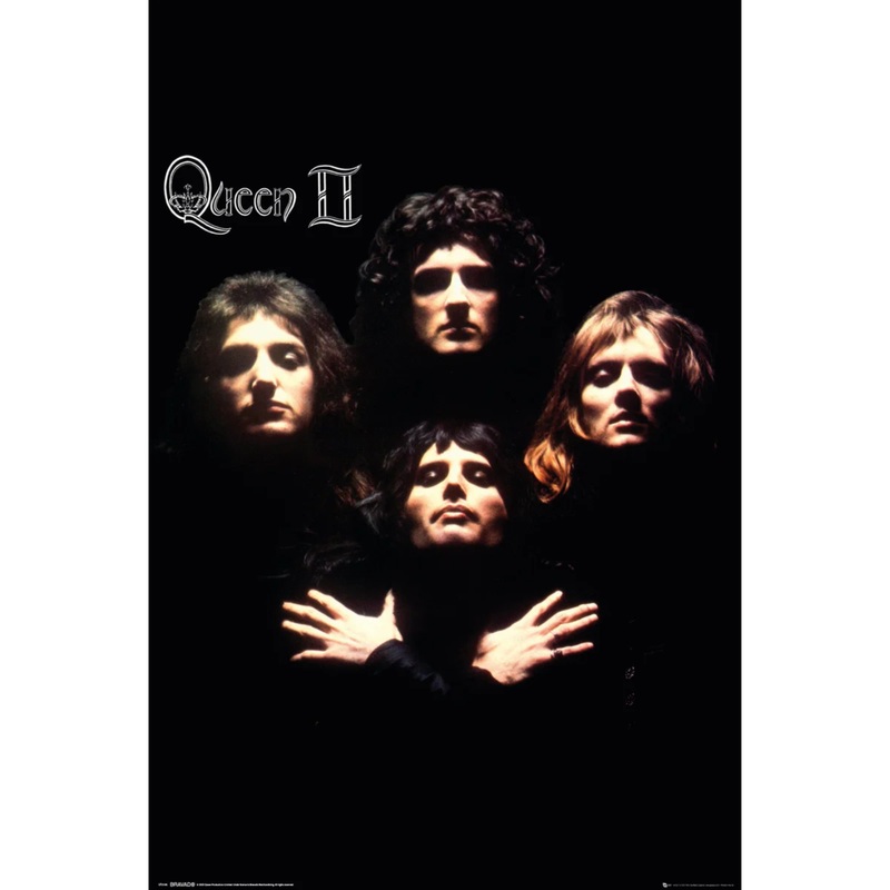 queen-ii-album-cover-poster Queen II Album Cover - Poster