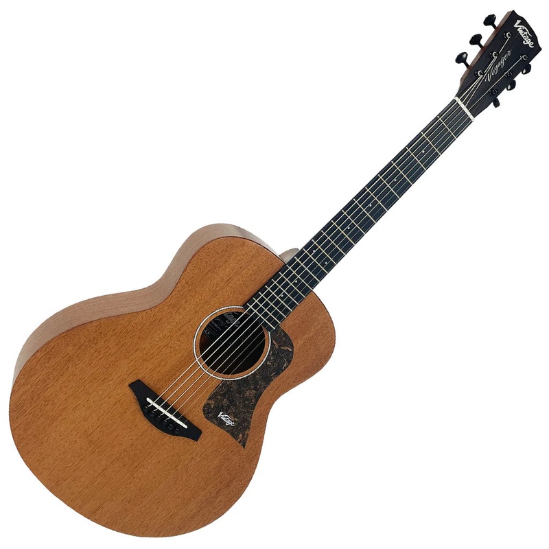 vintage-vtg100mh-voyager-solid-top-acoustic-guitar-mahogany Vintage VTG100MH Voyager Solid Top Acoustic Guitar - Mahogany