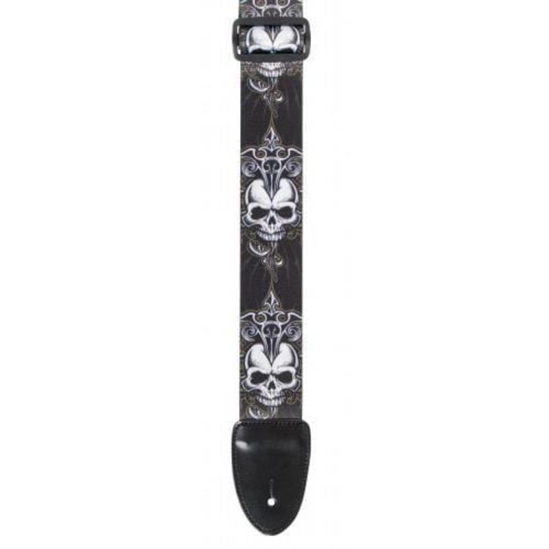 xtr-2-poly-cotton-gothic-skulls-guitar-strap XTR 2" Poly Cotton Gothic Skulls Guitar strap