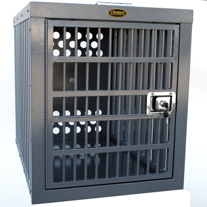 zinger-winger-heavy-duty-4500-front-back-entry-dog-crate-hd4500-2-fb-grey Zinger Winger Heavy Duty 4500 Front/Back Entry Dog Crate, HD4500-2-FB Grey