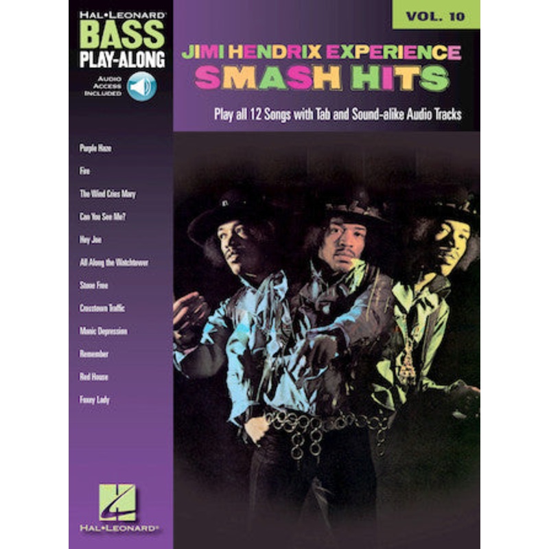 jimi-hendrix-experience-smash-hits-bass-play-along-vol-10-blem Jimi Hendrix Experience - Smash Hits Bass Play-Along Vol. 10 (Blem)