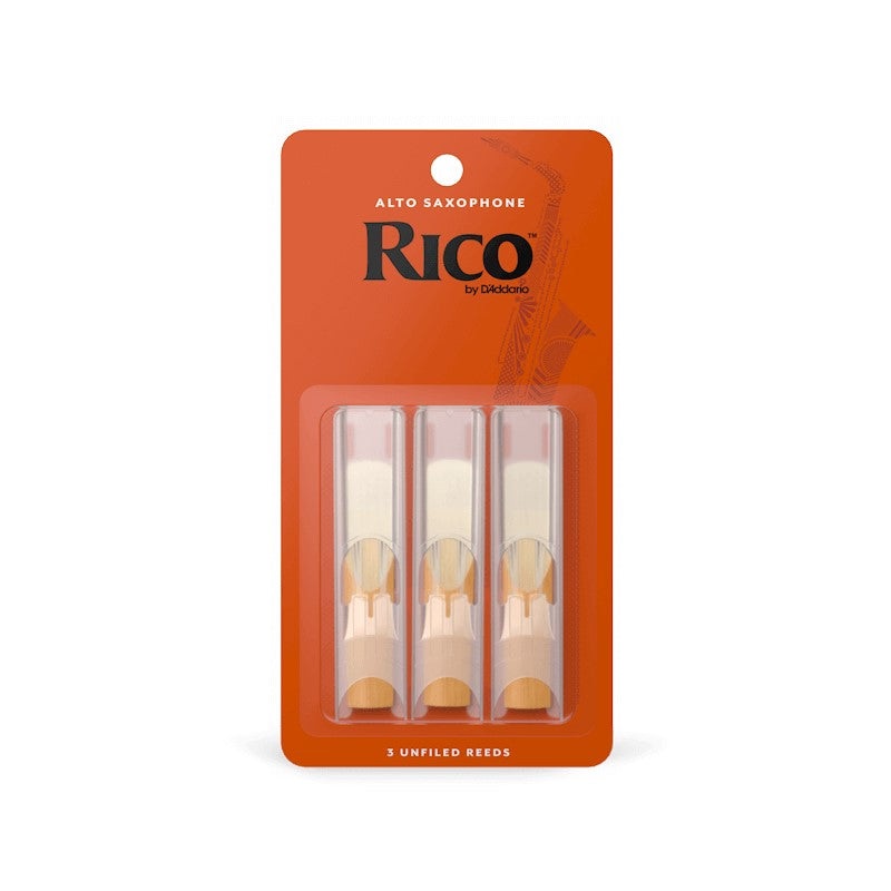 rico-alto-saxophone-reeds-3-3-pack Rico Alto Saxophone Reeds # 3 - 3 Pack
