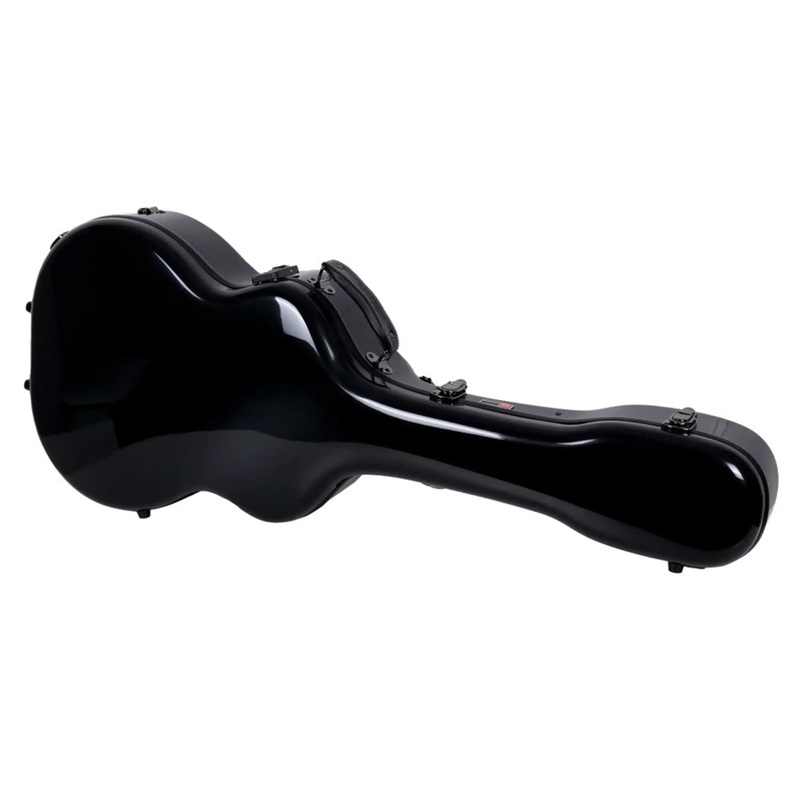 crossrock-crf2021ombk-acoustic-guitar-fiberglass-case-for-martin-om-000-guitar-black Crossrock CRF2021OMBK Acoustic Guitar Fiberglass Case for Martin OM/000 Guitar - Black