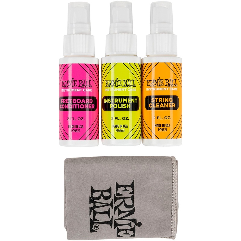 ernie-ball-p04225-instrument-care-kit-with-microfiber-cleaning-cloth Ernie Ball P04225 Instrument Care Kit with Microfiber Cleaning Cloth