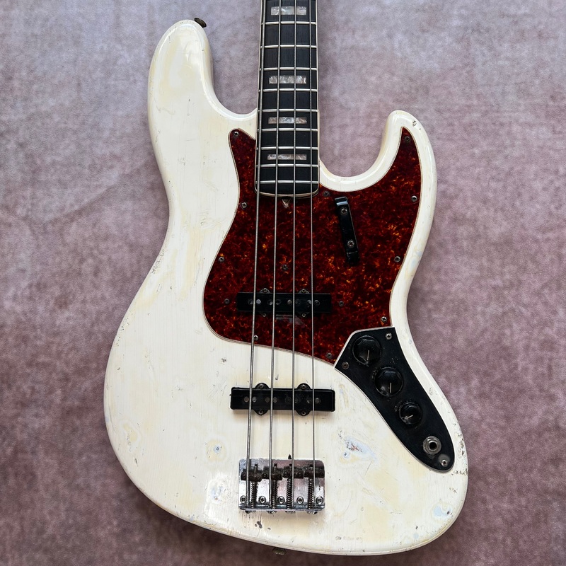 fender-jazz-bass-1966-olympic-white Fender Jazz Bass 1966 - Olympic White