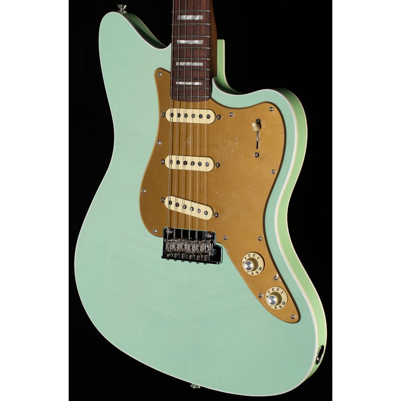 fender-parallel-universe-volume-ii-strat-jazz-deluxe-rosewood-fingerboard-transparent-faded-sea-foam-green-758 Fender Parallel Universe Volume II Strat Jazz Deluxe, Rosewood Fingerboard, Transparent Faded Sea Foam Green (758)