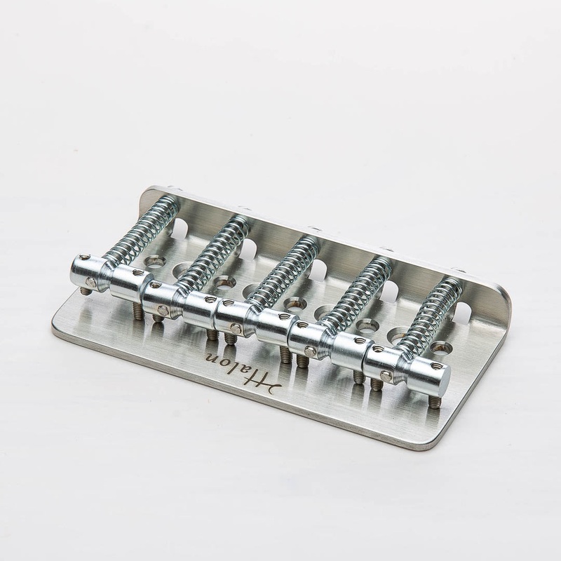 halon-full-steel-5-string-bass-bridge-stainless-satin Halon - Full Steel 5 String Bass bridge - Stainless/Satin