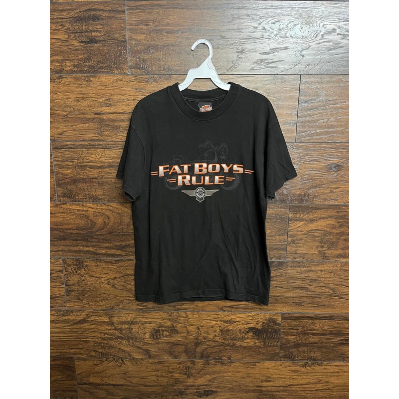vtg-harley-davidson-t-shirt-fat-boys-rule-1998-tee-m-black VTG Harley Davidson T-shirt Fat Boys Rule 1998 Tee -M Black
