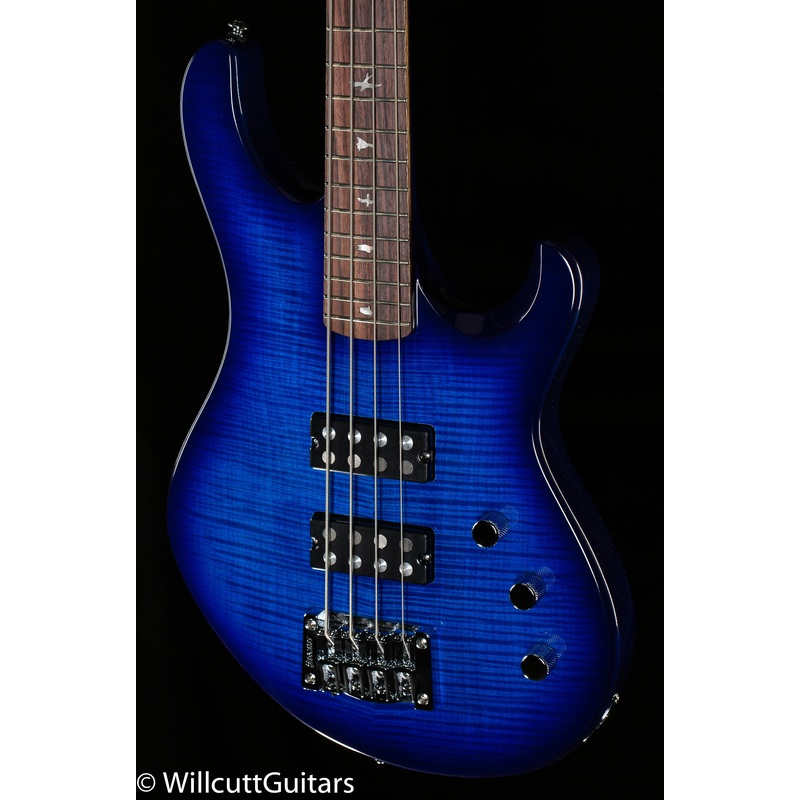2022-prs-se-kingfisher-bass-faded-blue-wraparound-burst-bass-guitar-876-used 2022 PRS SE Kingfisher Bass Faded Blue Wraparound Burst Bass Guitar (876) USED