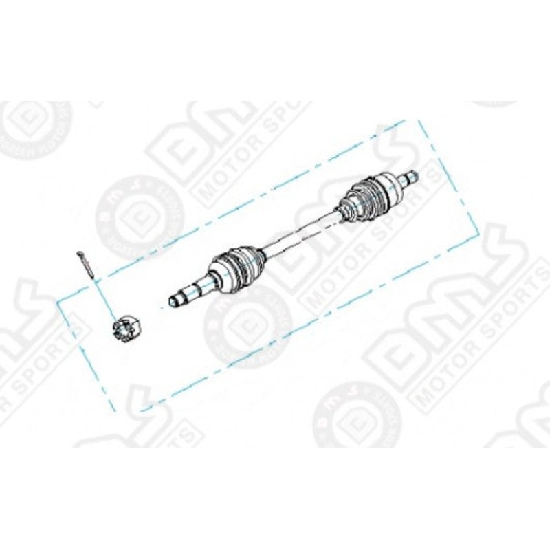 bms-motor-replacement-front-cv-axle-passenger-side-for-ranch-pony-800-f2-utv BMS Motor Replacement FRONT CV AXLE (PASSENGER SIDE) for RANCH PONY 800 F2 UTV