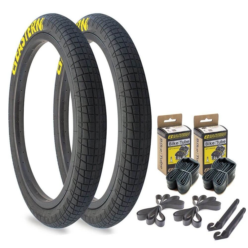 eastern-bikes-throttle-20-x-2-4-tire-tube-repair-kit-2-pack-black-yellow Eastern Bikes THROTTLE 20" x 2.4" TIRE & TUBE REPAIR KIT, 2 Pack Black/Yellow