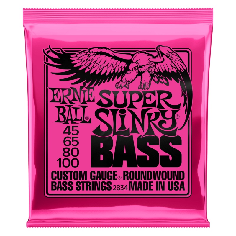 ernie-ball-super-slinky-4-string-nickel-wound-electric-bass-strings-45-100 Ernie Ball Super Slinky 4-String Nickel Wound Electric Bass Strings - 45-100