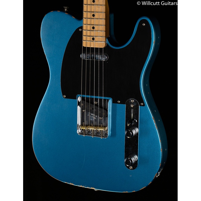 fender-vintera-road-worn-50s-telecaster-maple-fingerboard-lake-placid-blue Fender Vintera Road Worn '50s Telecaster Maple Fingerboard Lake Placid Blue