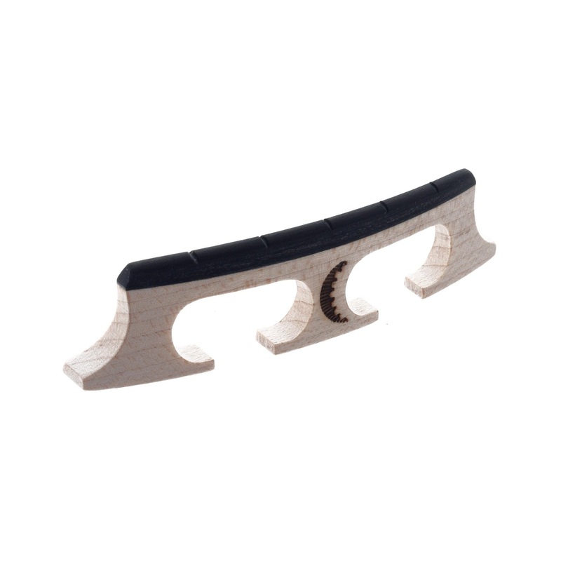 moon-compensated-banjo-bridge-medium-11-16 Moon Compensated Banjo Bridge, Medium, 11/16"