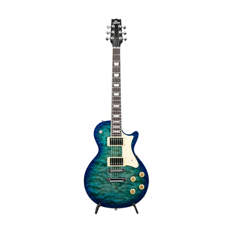 heritage-ascent-collection-h-150-electric-guitar-lake-blue-burst Heritage Ascent+ Collection H-150 Electric Guitar, Lake Blue Burst