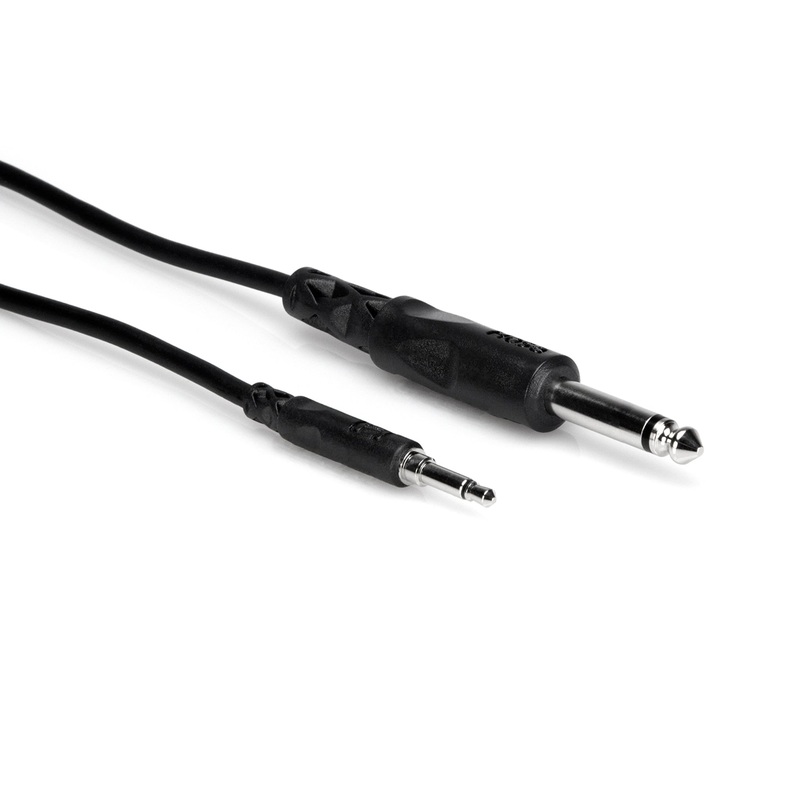 hosa-cmp-303-cable-3-5mm-ts-1-4inch-ts-3ft Hosa CMP-303 Cable 3.5mm TS - 1/4inch TS, 3ft