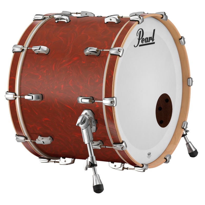 pearl-music-city-custom-20-x16-reference-series-bass-drum-w-bb3-mount-cranberry-satin-swirl-rf2016bb-c720 Pearl Music City Custom 20"x16" Reference Series Bass Drum w/BB3 Mount CRANBERRY SATIN SWIRL RF2016BB/C720