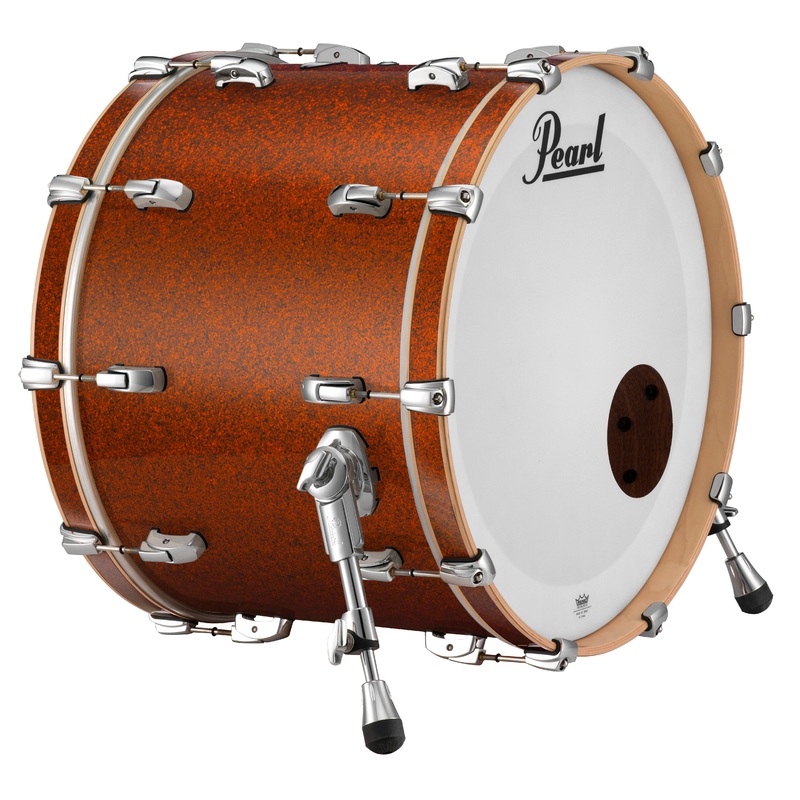 pearl-music-city-custom-26-x18-reference-series-bass-drum-w-o-bb3-mount-burnt-orange-glass-rf2618bx-c447 Pearl Music City Custom 26"x18" Reference Series Bass Drum w/o BB3 Mount BURNT ORANGE GLASS RF2618BX/C447