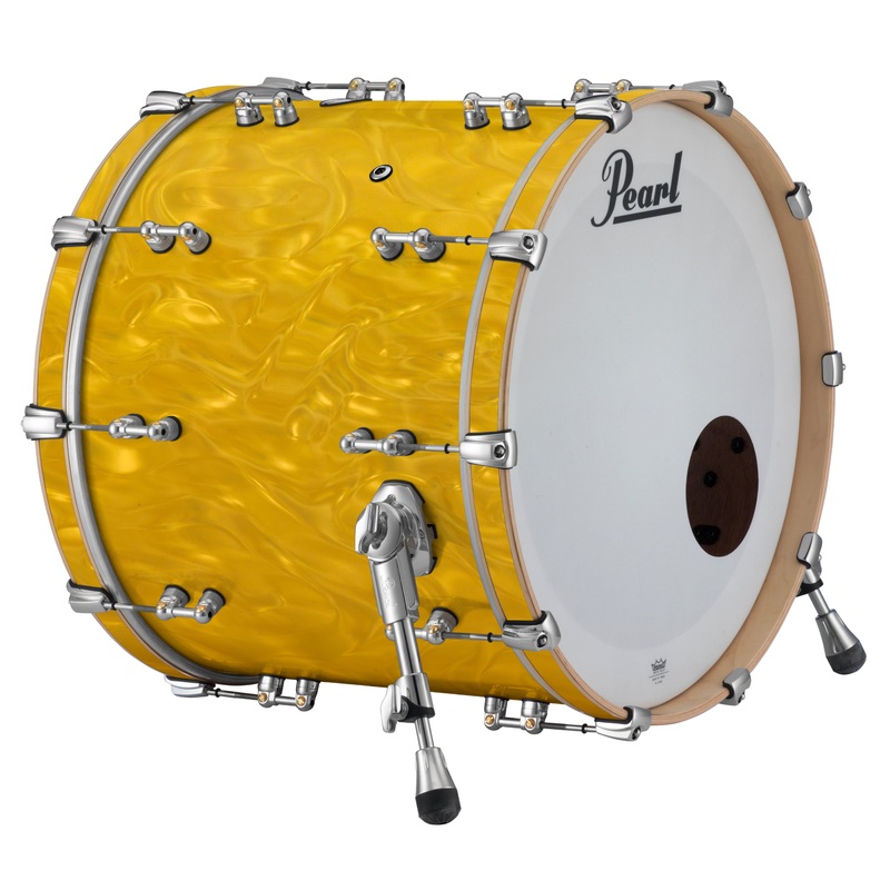 pearl-music-city-custom-reference-pure-22-x16-bass-drum-gold-satin-moire-rfp2216bx-c723 Pearl Music City Custom Reference Pure 22"x16" Bass Drum GOLD SATIN MOIRE RFP2216BX/C723