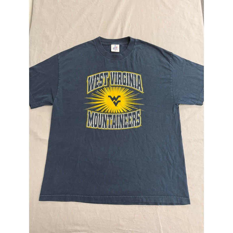 vtg-west-virginia-university-mountainers-t-shirt-tee-xl-navy VTG West Virginia University Mountainers T-shirt Tee XL Navy