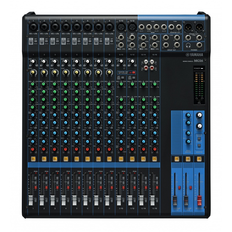 yamaha-mg16-mixer-console Yamaha MG16 Mixer Console