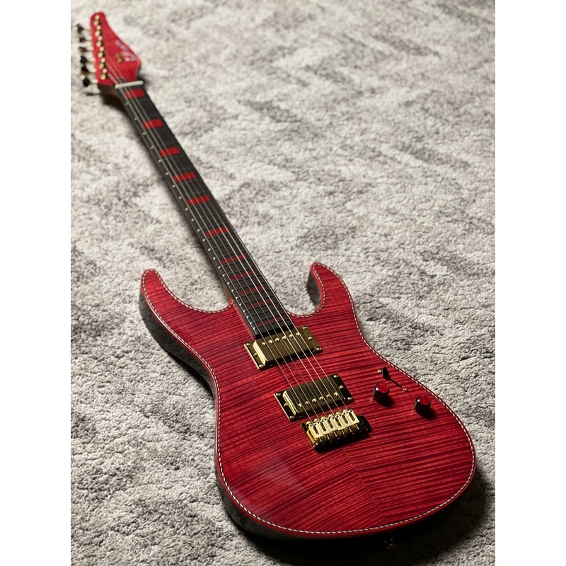 dhatarattha-custom-dst-hh-flame-in-majesty-red-with-rosewood-fb Dhatarattha Custom DST HH Flame in Majesty Red with Rosewood FB
