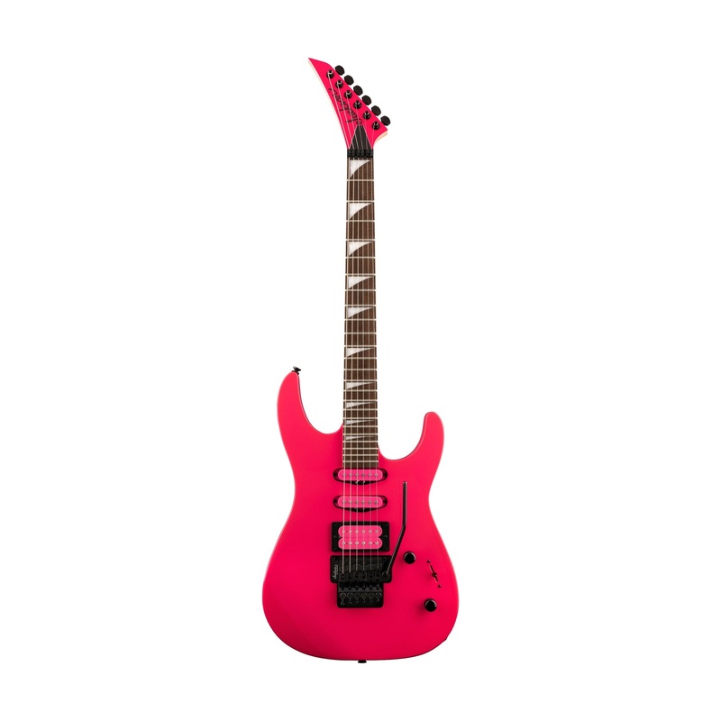jackson-x-series-dinky-dk3xr-hss-electric-guitar-laurel-fb-neon-pink Jackson X Series Dinky DK3XR HSS Electric Guitar, Laurel FB, Neon Pink