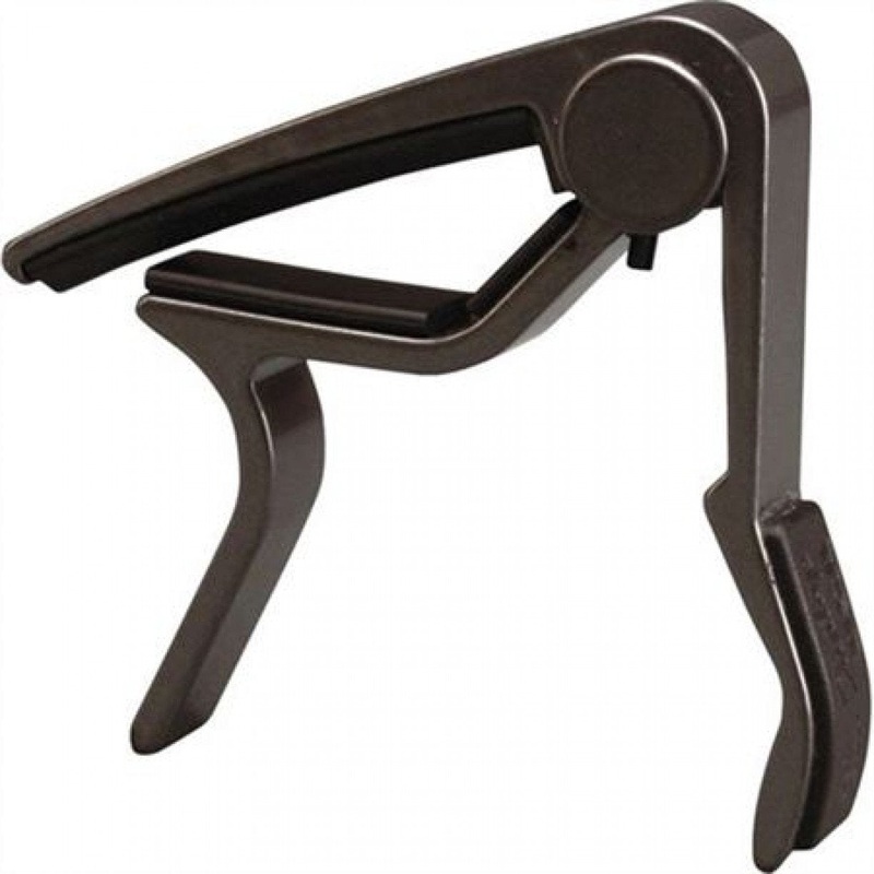 jim-dunlop-acoustic-guitar-curved-trigger-capo-clearance-smoked-chrome Jim Dunlop Acoustic Guitar Curved Trigger Capo - CLEARANCE Smoked Chrome