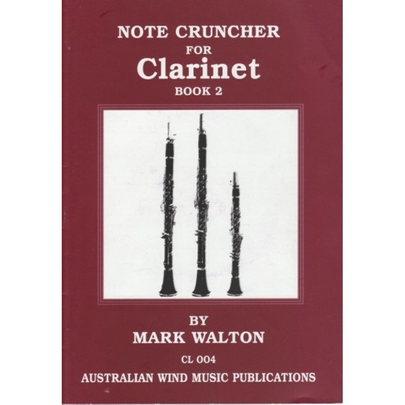note-cruncher-for-clarinet-book-2-bk-cd Note Cruncher for Clarinet Book 2 Bk/CD