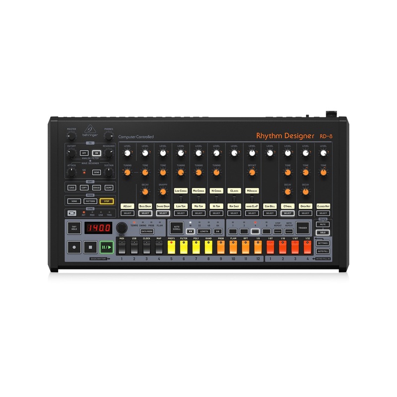 behringer-rhythm-designer-rd-8-mkii-analog-drum-machine Behringer Rhythm Designer RD-8 MKII Analog Drum Machine