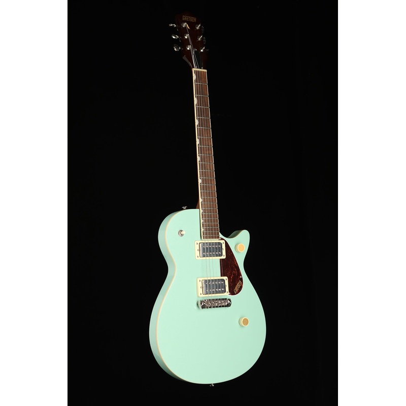 gretsch-streamliner-jet-club-single-cut-with-wraparound-tailpiece-mint-metallic-electric-guitar Gretsch Streamliner Jet Club Single-Cut with Wraparound Tailpiece 'Mint Metallic' Electric Guitar