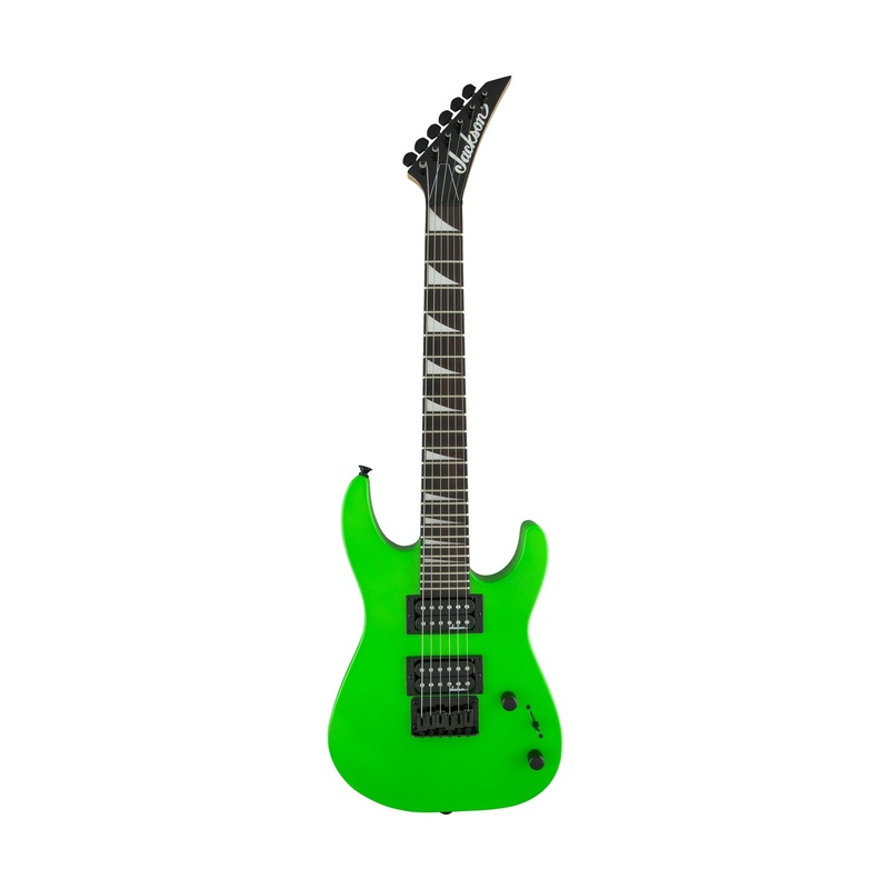 jackson-js-series-dinky-minion-js1x-electric-guitar-amaranth-fb-neon-green Jackson JS Series Dinky Minion JS1X Electric Guitar, Amaranth FB, Neon Green