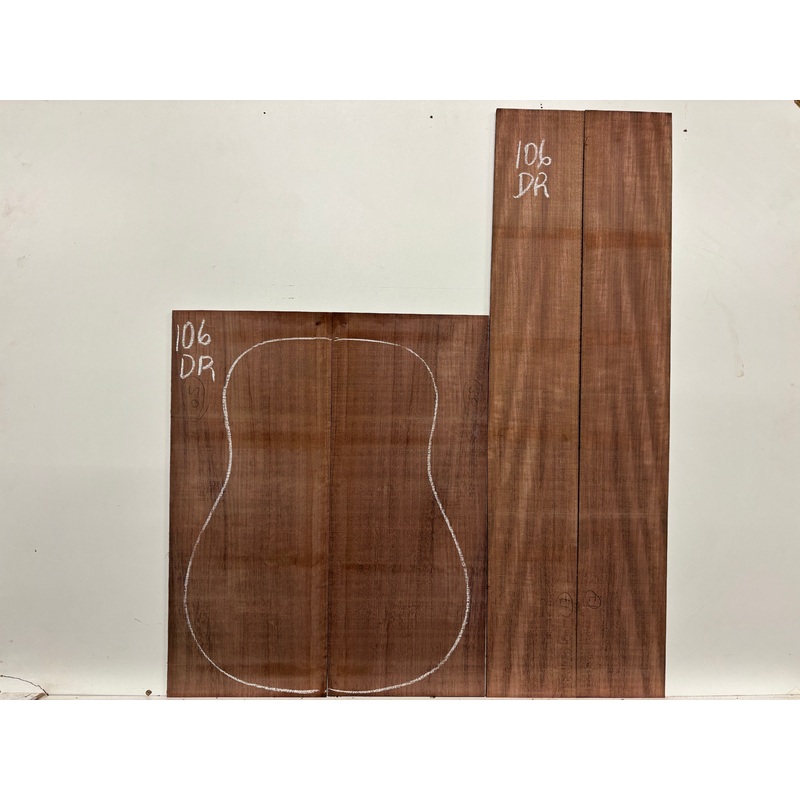 purpleheart-dreadnought-guitar-back-side-set-106 Purpleheart Dreadnought Guitar Back & Side Set #106