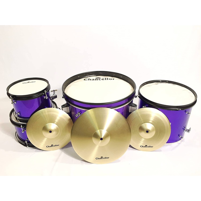 chancellor-junior-drum-set-5-pcs-w-stands-cymbals-purple Chancellor Junior Drum Set, 5 Pcs, W/Stands & Cymbals - Purple