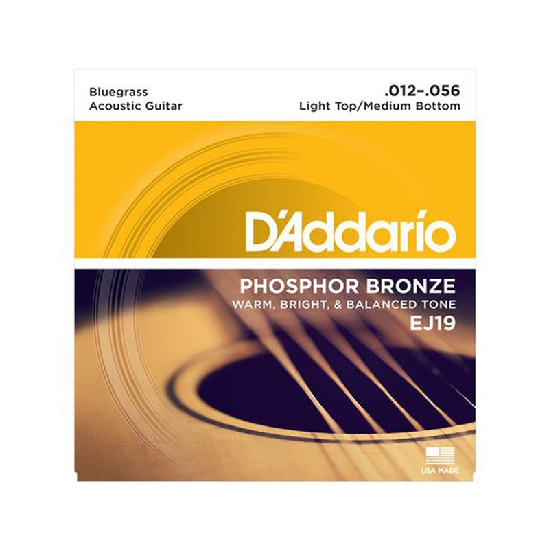 d-addario-ej19-phosphor-bronze-acoustic-guitar-strings-bluegrass-12-56 D'Addario EJ19 Phosphor Bronze Acoustic Guitar Strings, Bluegrass, 12-56