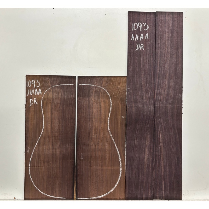 east-indian-rosewood-dreadnought-aaaa-grade-guitar-back-side-set-1093 East Indian Rosewood Dreadnought AAAA Grade Guitar Back & Side Set #1093