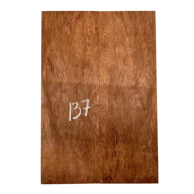 figured-curly-bubinga-bookmatched-guitar-drop-tops-21-x-7-x-1-4-137 Figured Curly Bubinga Bookmatched Guitar Drop Tops 21" x 7" x 1/4" #137