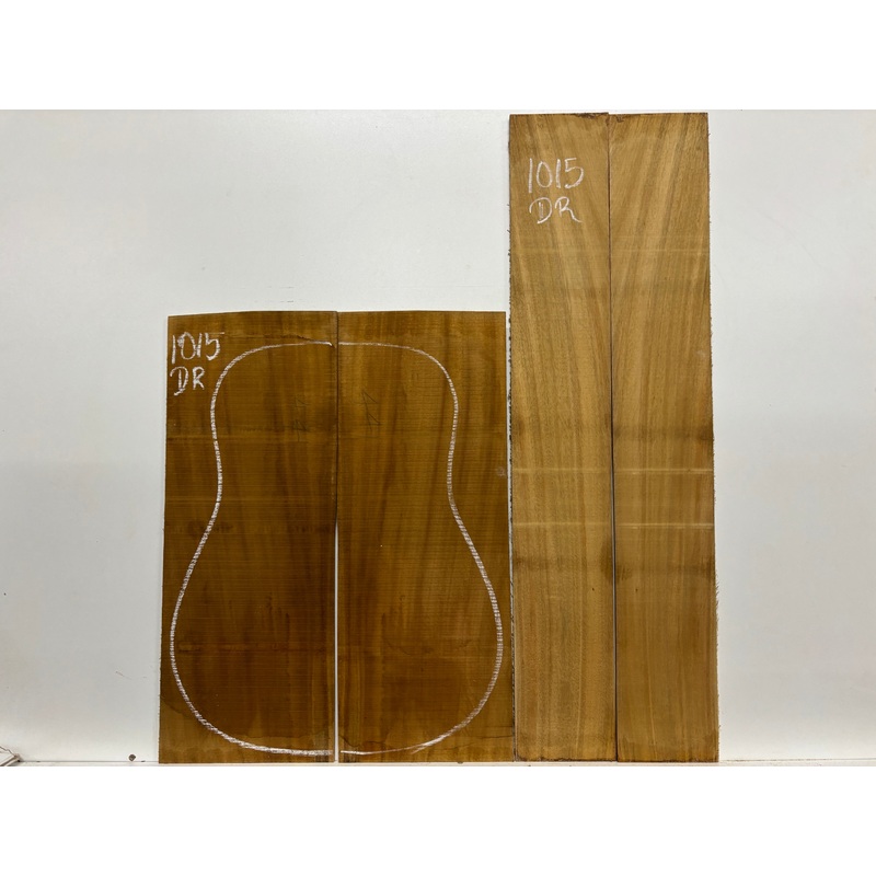 golden-acacia-dreadnought-guitar-back-side-set-1015 Golden Acacia Dreadnought Guitar Back & Side Set #1015