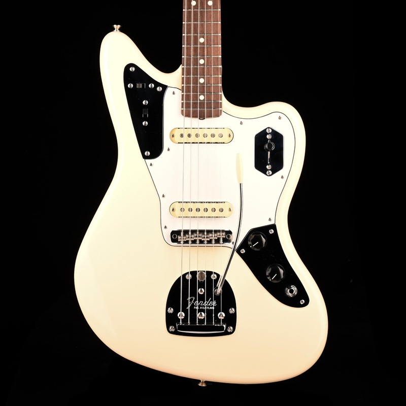 pre-owned-fender-artist-series-johnny-marr-jaguar-olympic-white-with-ohsc Pre Owned Fender Artist Series Johnny Marr Jaguar Olympic White With OHSC