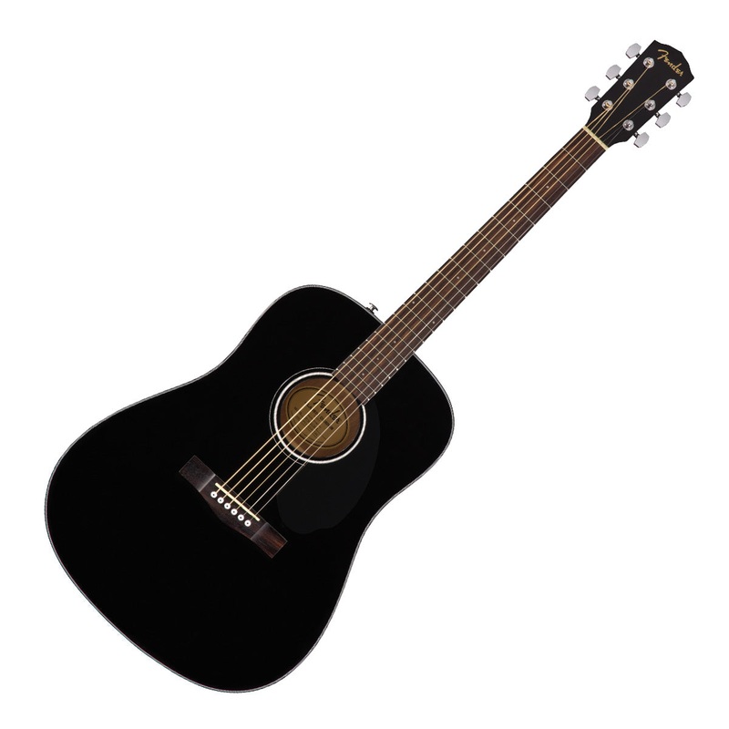 fender-cd60s-solid-top-dreadnought-acoustic-guitar-in-black Fender CD60S Solid Top Dreadnought Acoustic Guitar in Black