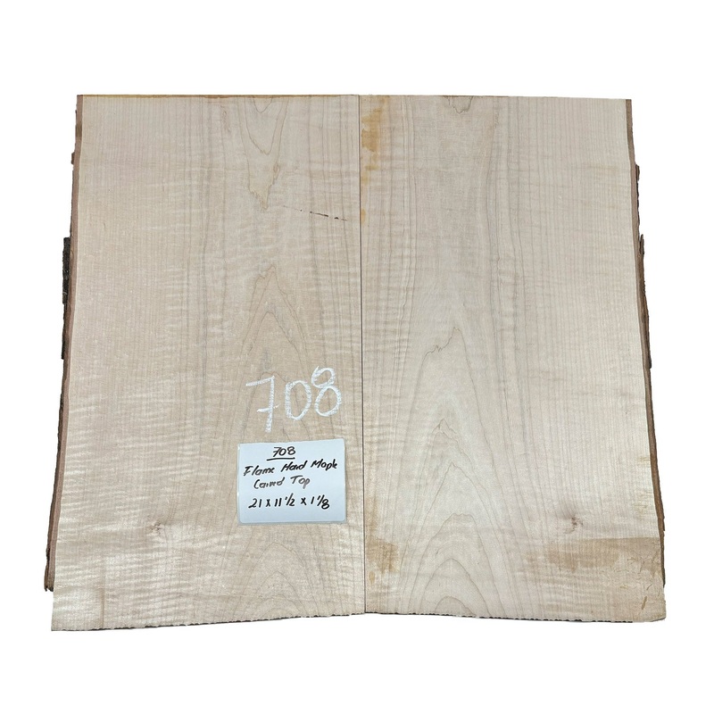 flame-hard-maple-guitar-carved-top-21-x-11-1-2-x-1-1-8-708 Flame Hard Maple Guitar Carved Top 21" x 11-1/2" x 1-1/8" #708