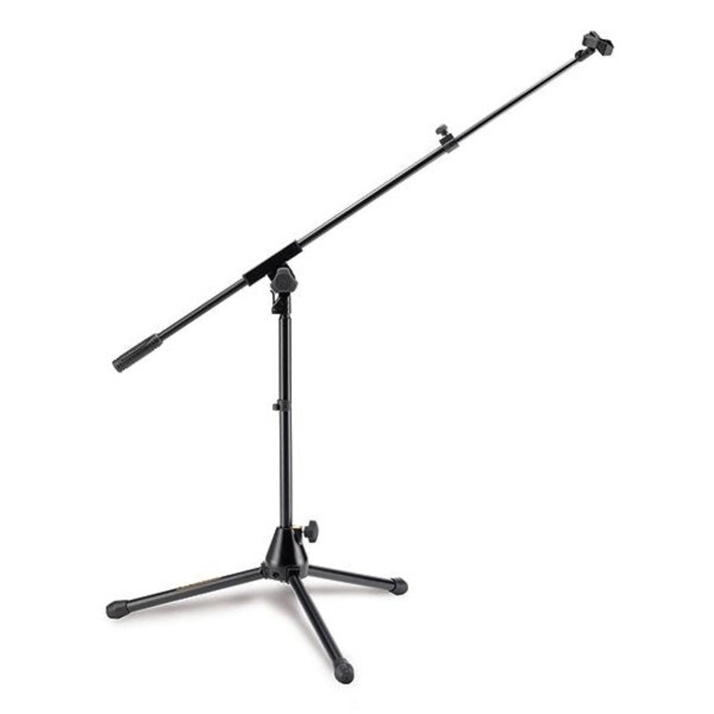 hercules-low-profile-tripod-microphone-stand-w-boom-mic-clip Hercules Low Profile Tripod Microphone Stand W/Boom & Mic Clip
