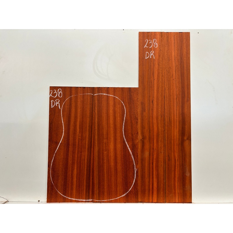 padauk-dreadnought-guitar-back-and-side-set-238 Padauk Dreadnought Guitar Back and Side Set #238