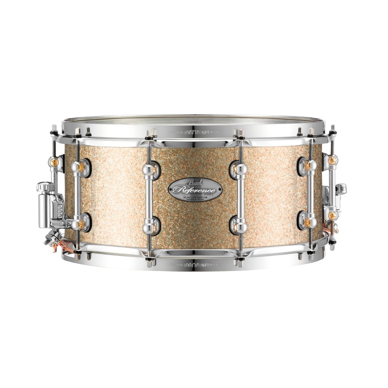 pearl-music-city-custom-reference-pure-14-x6-5-snare-drum-bright-champagne-sparkle-rfp1465s-c427 Pearl Music City Custom Reference Pure 14"x6.5" Snare Drum BRIGHT CHAMPAGNE SPARKLE RFP1465S/C427