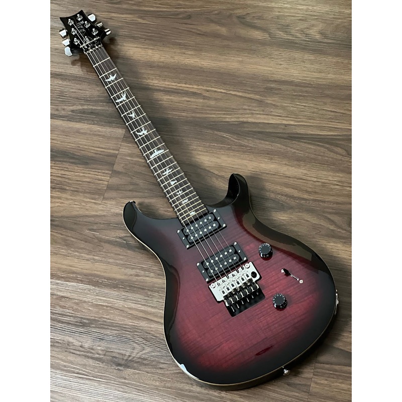prs-se-custom-24-floyd-rose-in-fire-red-burst PRS SE Custom 24 Floyd Rose in Fire Red Burst