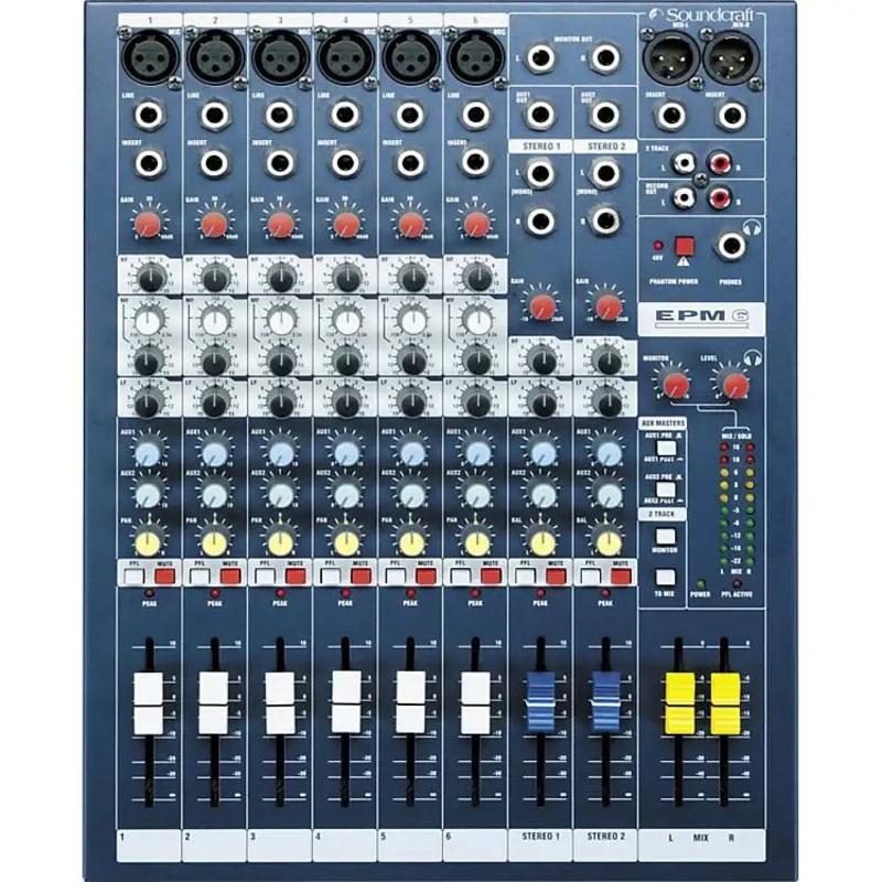 soundcraft-epm6-6-channel Soundcraft EPM6 6-Channel