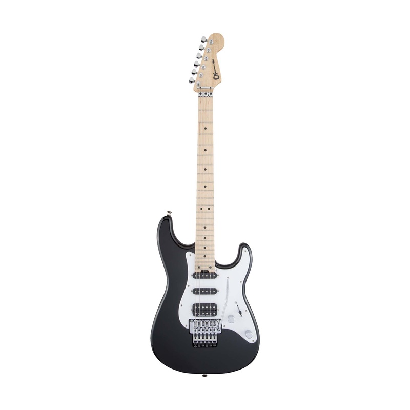 charvel-mj-sc1-24-hss-electric-guitar-w-floyd-rose-maple-fb-black Charvel MJ SC1 24 HSS Electric Guitar w/Floyd Rose, Maple FB, Black