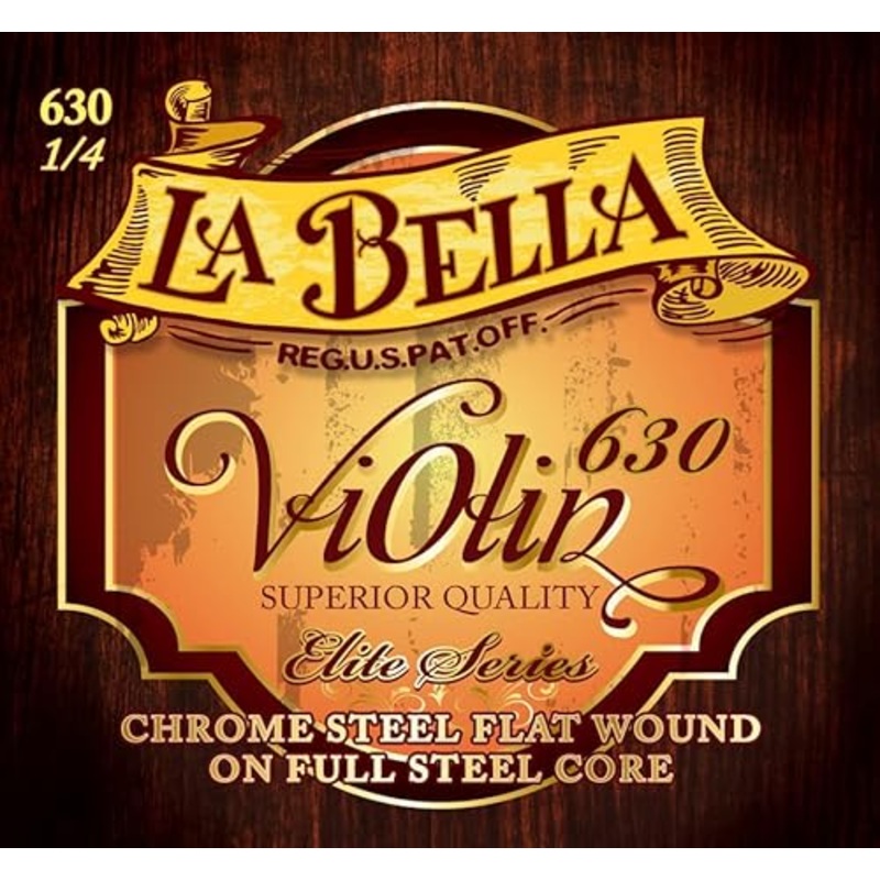 la-bella-630-1-4-violin-flat-wound-1-4-scale La Bella 630-1/4 Violin, Flat Wound 1/4 Scale